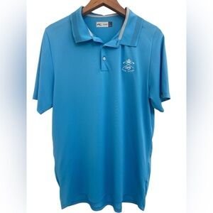 Kjus Men's Blue Golf Polo Shirt Size Large